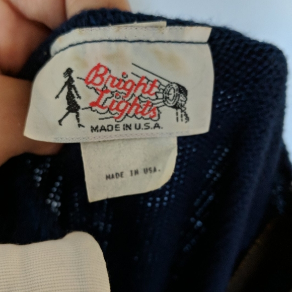 VINTAGE naughty librarian sweater by Bright Light - Picture 6 of 7